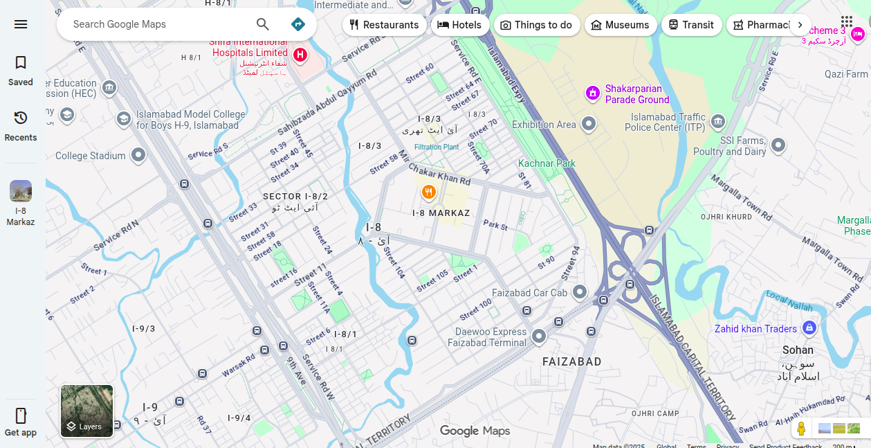 EZ Invoice Office Location Map - Lahore Pakistan